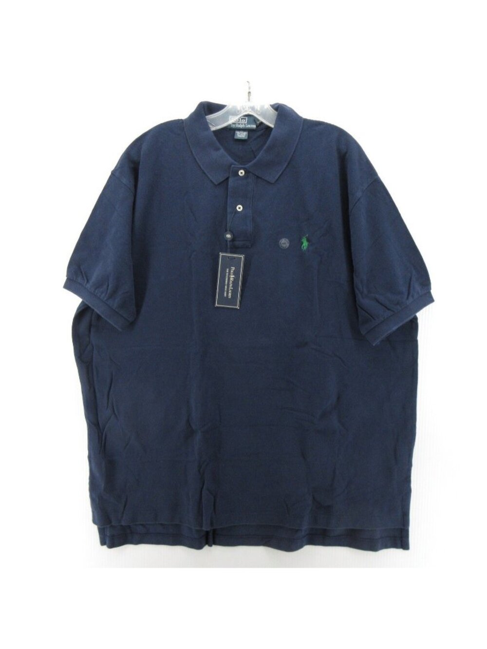 Polo Ralph Lauren Polo Shirt XXL Navy Weathered Mesh Minimalist Pony
